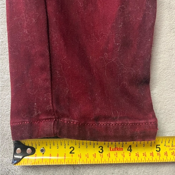 Guess Kate Skinny Merlot Lace Up Side Jeans - Picture 15 of 15